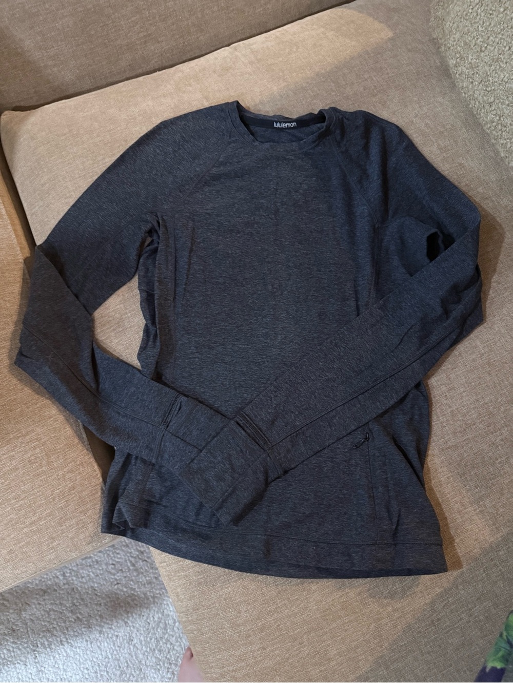 lululemon athletica Women's Long Sleeve Crew - Dark Charcoal